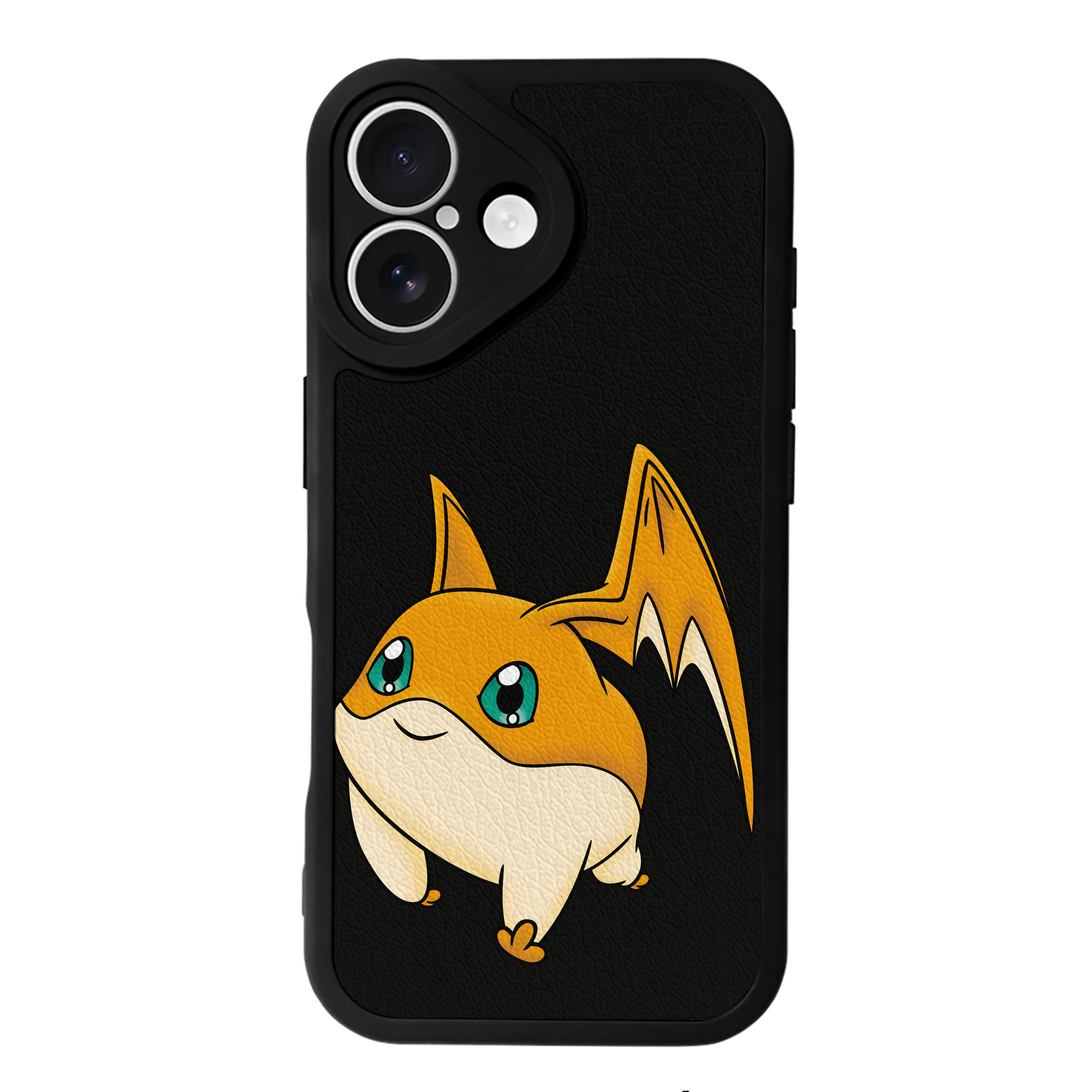 （画像用） Digimon デジタルモンスター/デジモン 【iPhone 16シリーズ対応】シリコンスマホケース（レザー調） 材質：シリコン